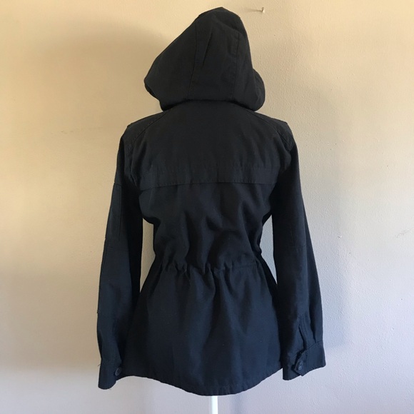 Levi’s women hooded black anorak cotton jacket size xs - Picture 5 of 16